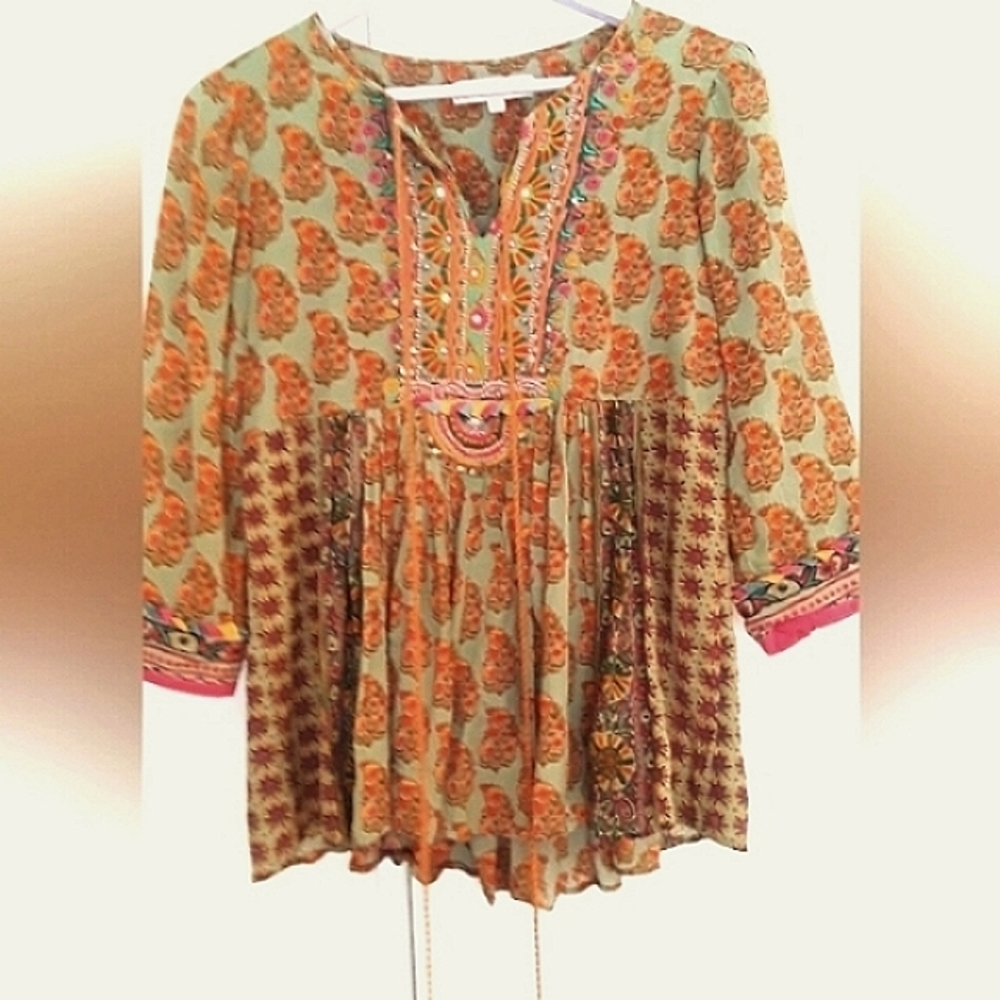 Indian Floral top Ritu Kumar.